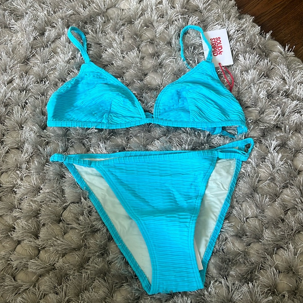 Solid & Striped Blue Bikini
